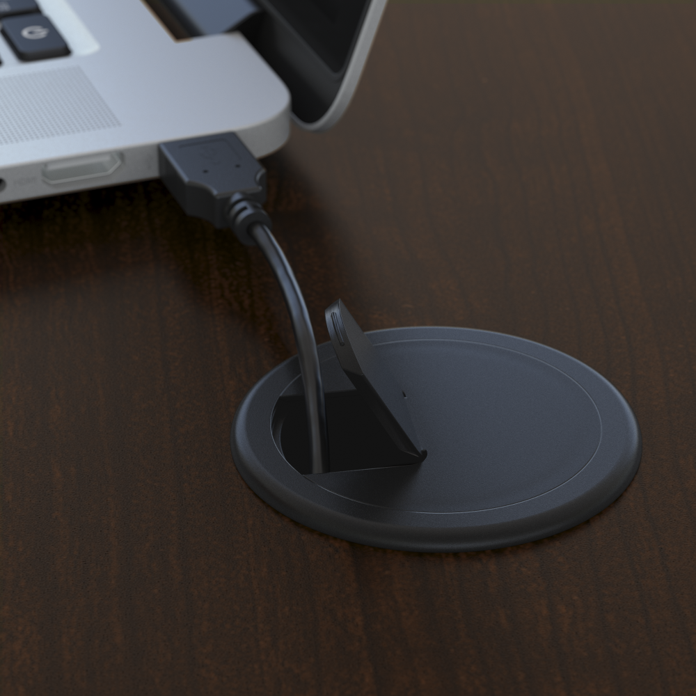 Series C 60W x 43D Right Handed L Bow Desk