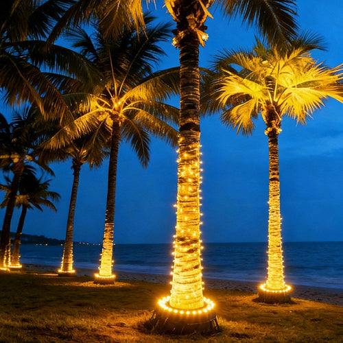 24V Low Voltage Tree Lights Outdoor — Waterproof LED Arc Spot Lights for Gardens