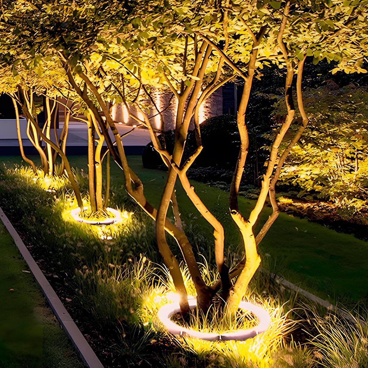 24V Low Voltage Tree Lights Outdoor — Waterproof LED Arc Spot Lights for Gardens