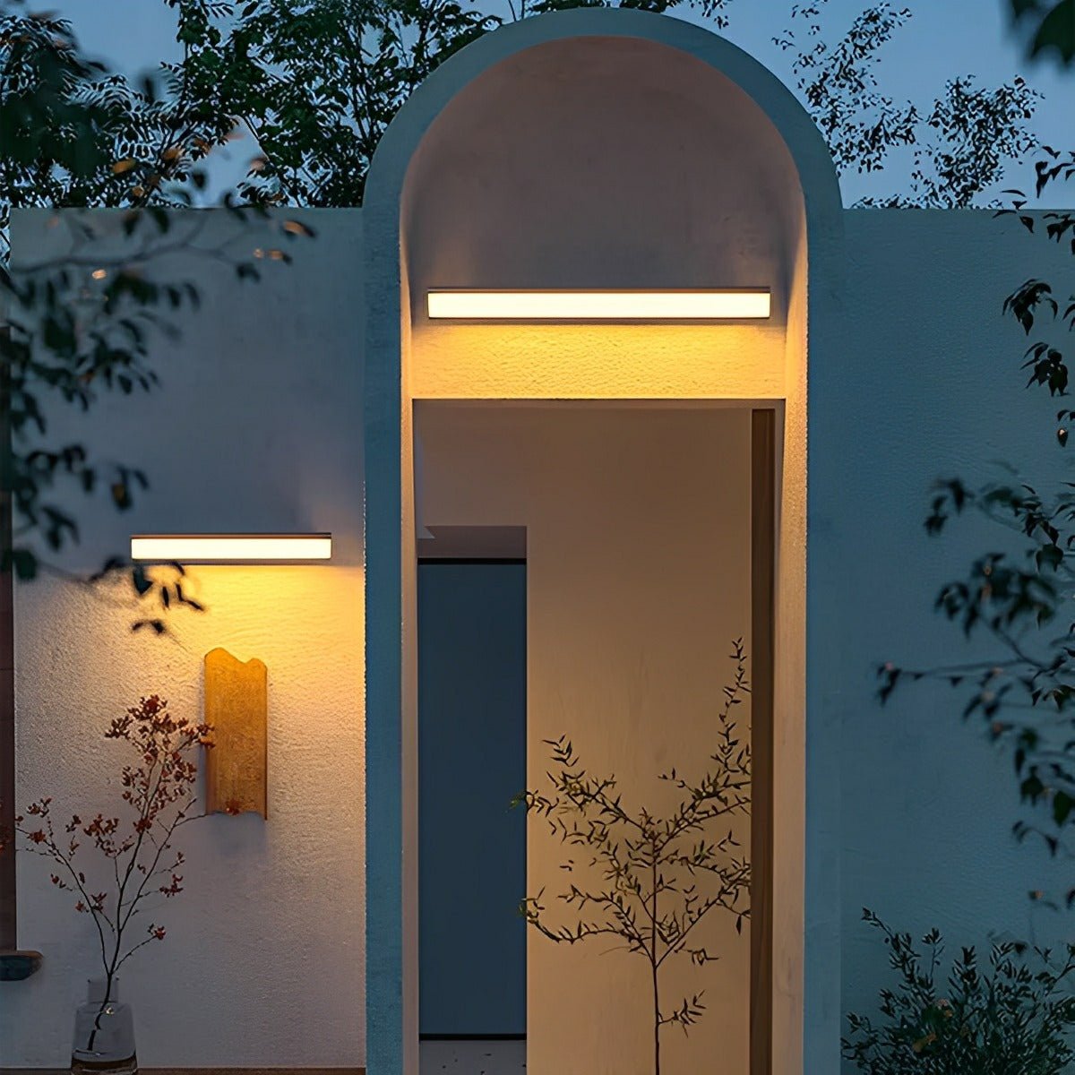 Solar Waterproof Outdoor LED Strip Lights Porch Light Exterior Wall Lights