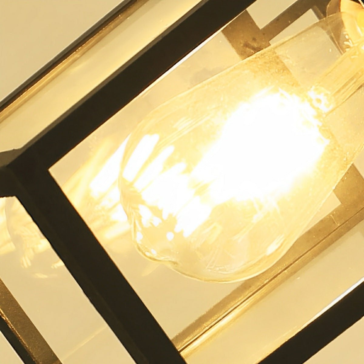 Vintage Rustic Square Waterproof Outdoor LED Lantern Pendant Lights